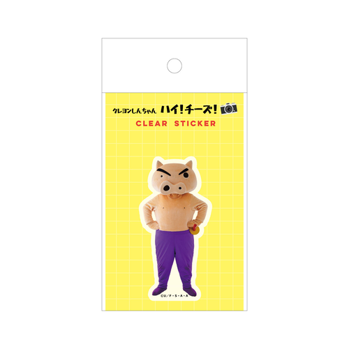 クレヨンしんちゃん クリアステッカー ハイ！チーズ！ ぶりぶり